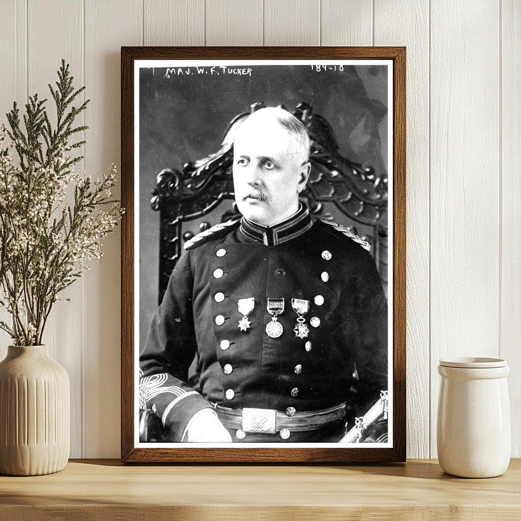 Maj. William F. Tucker in Early 20th Century Uniform