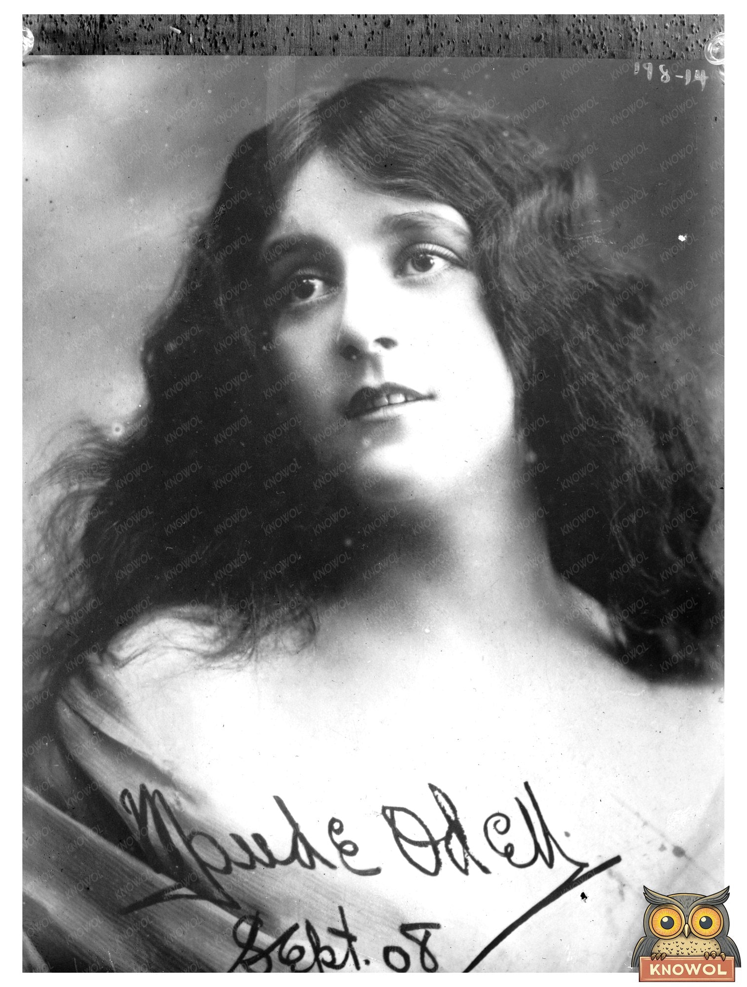 1908 Portrait Bust of Maude Odell, Theater Icon