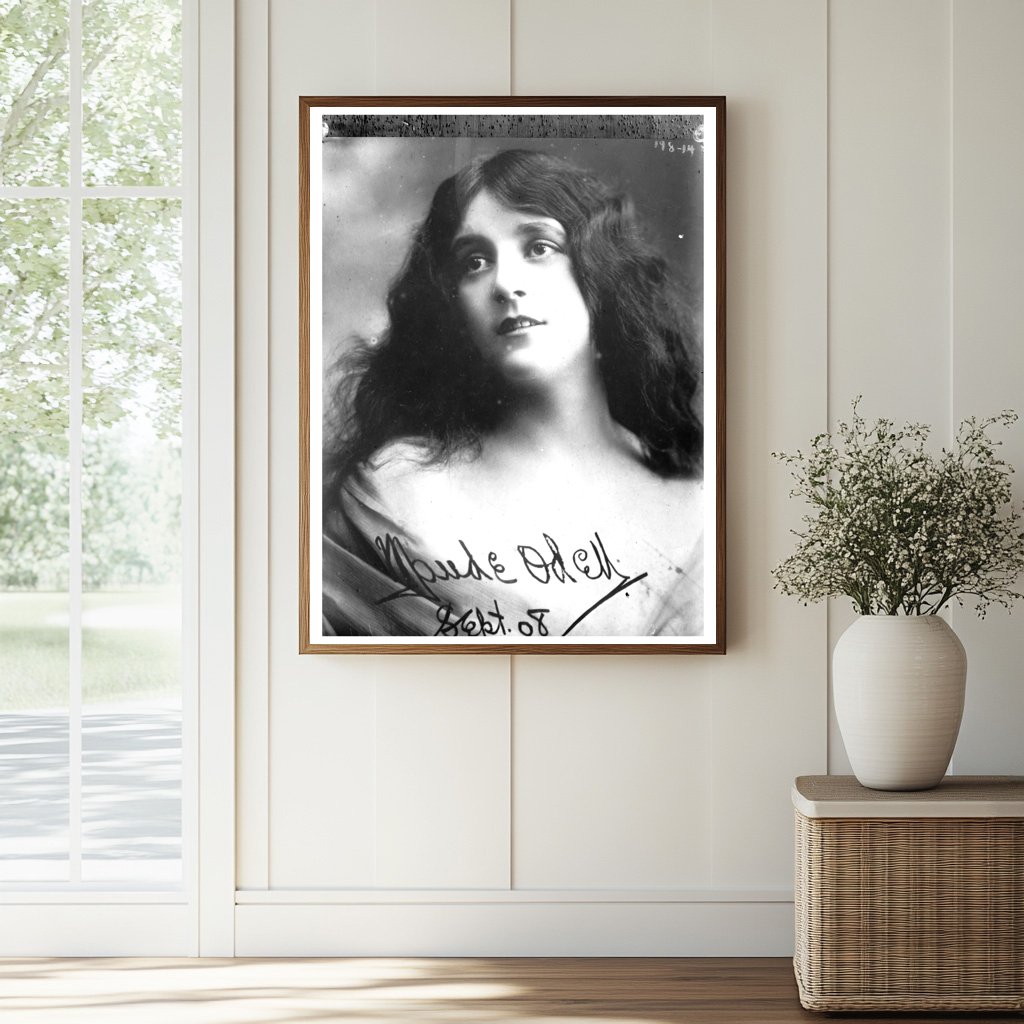 1908 Portrait Bust of Maude Odell, Theater Icon