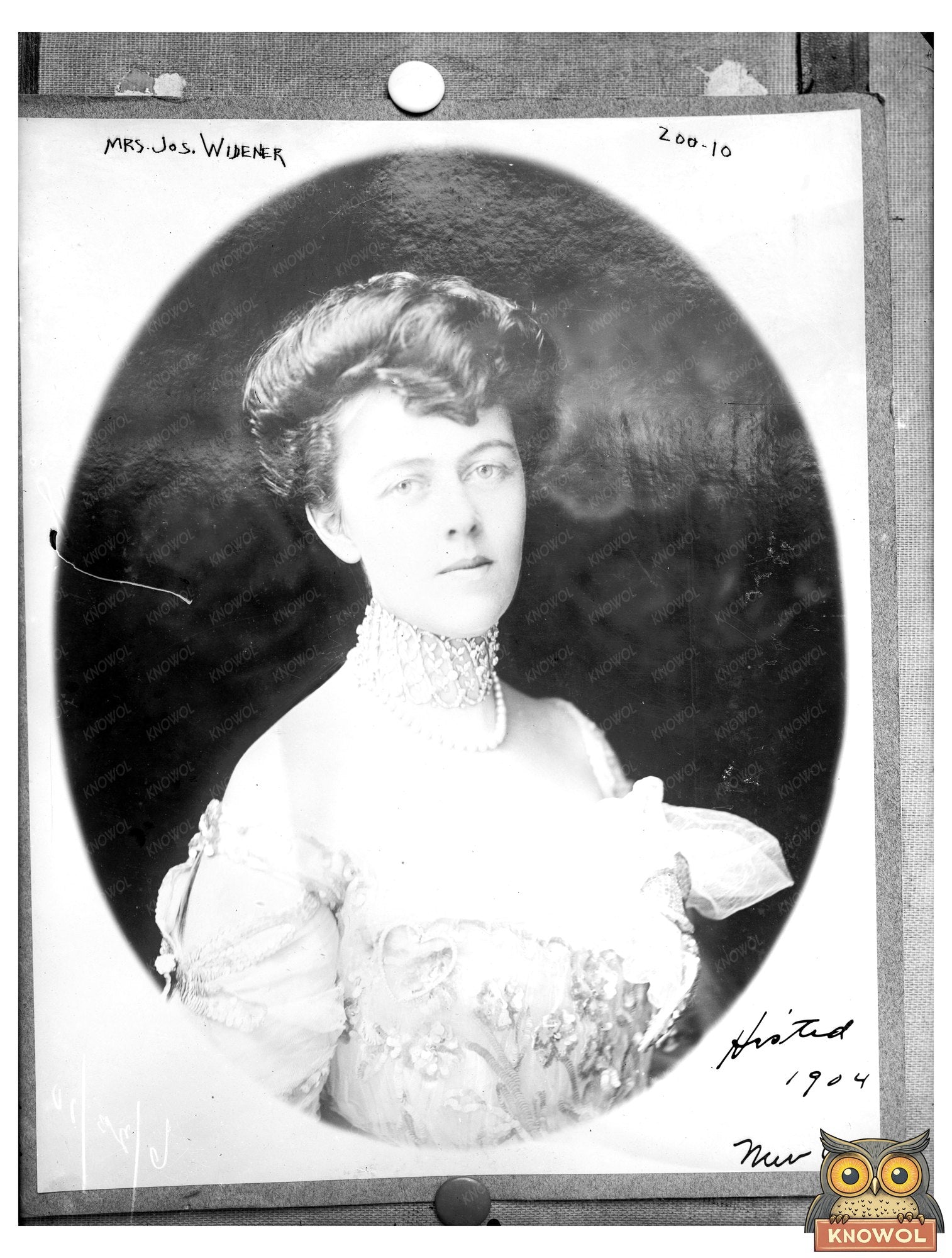 Elegant 1904 Portrait of New York Philanthropist