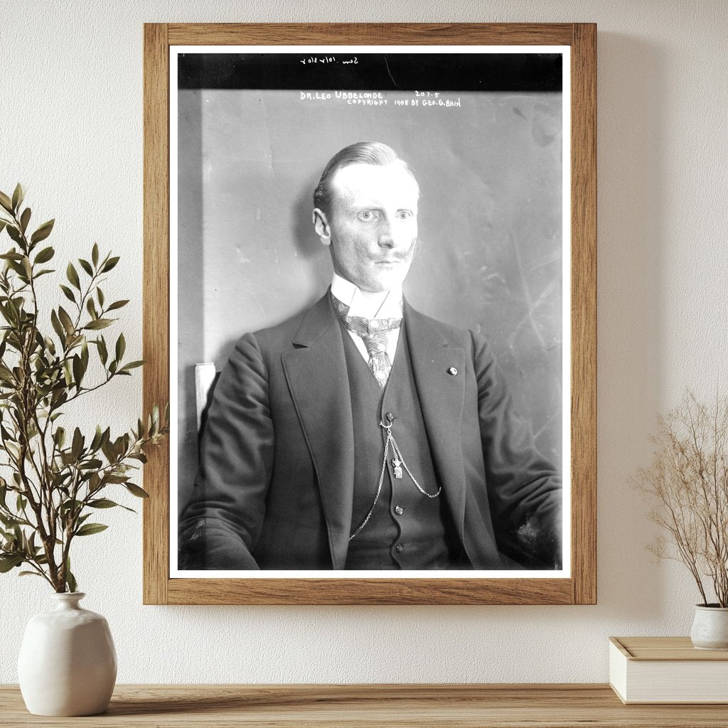 1908 Portrait of a Pioneer in Medicine: Dr. Ubbelohde
