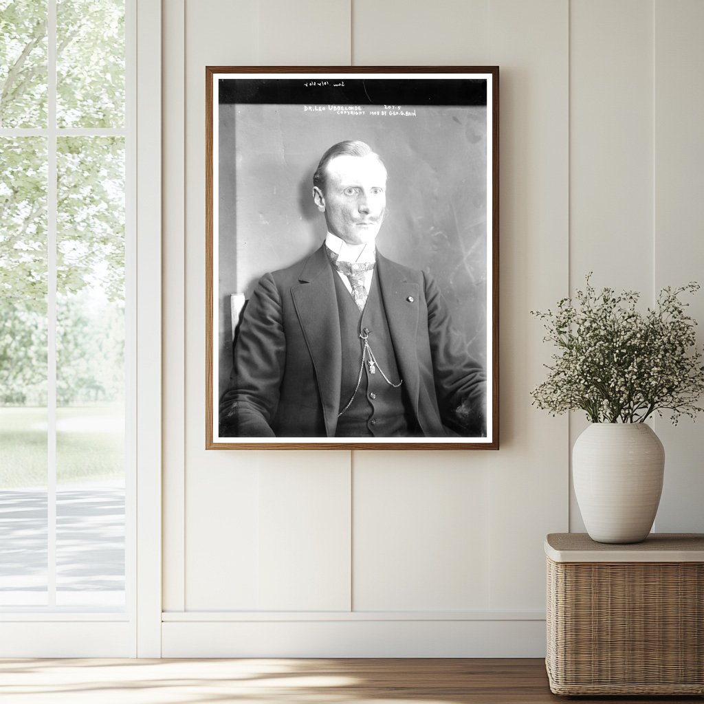 1908 Portrait of a Pioneer in Medicine: Dr. Ubbelohde