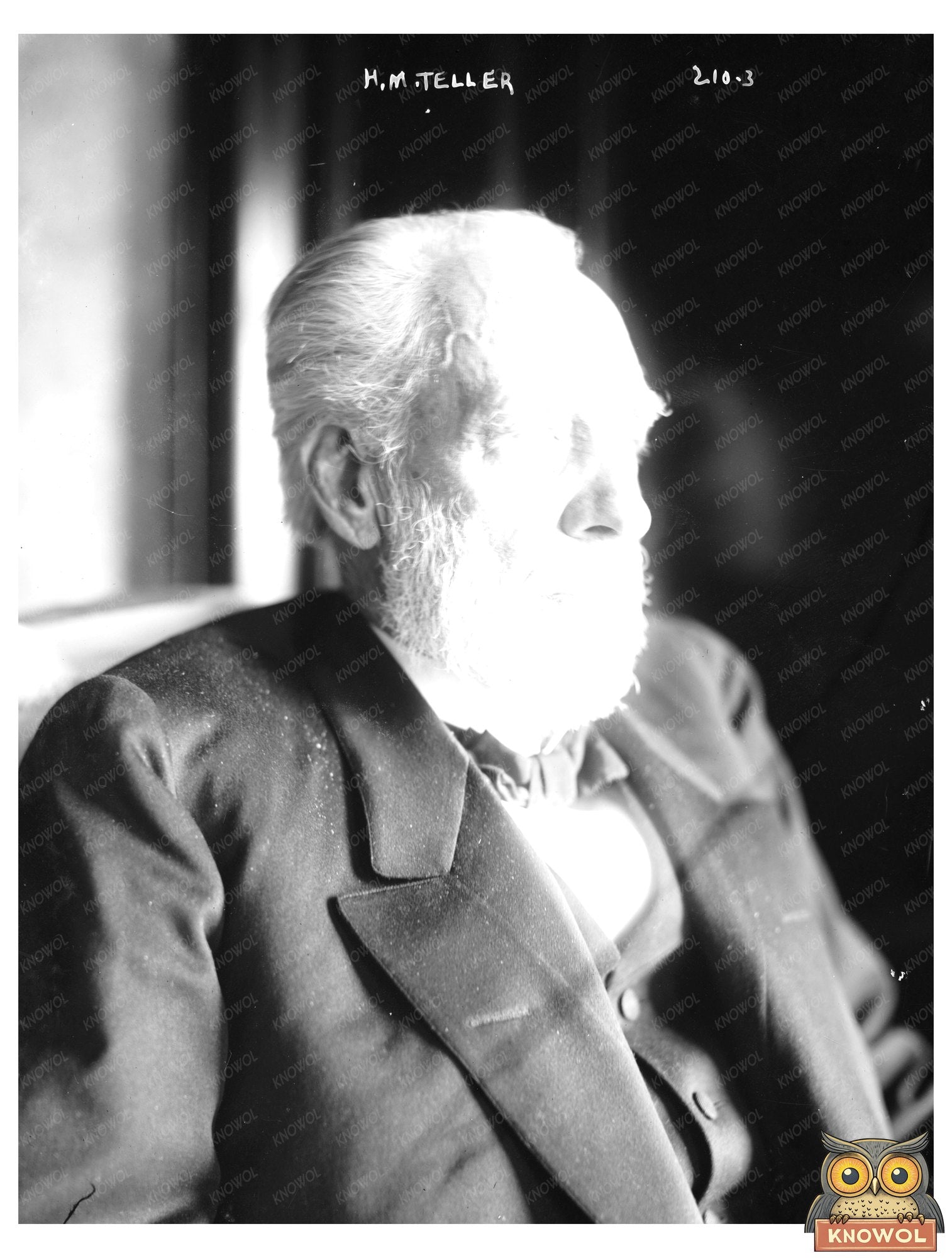Historic Portrait of Mining Pioneer H.M. Teller