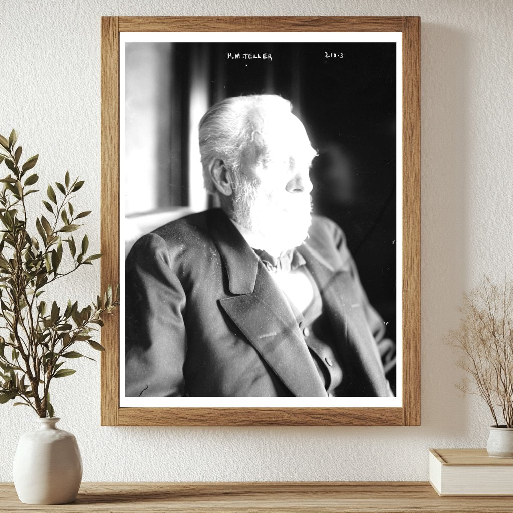 Historic Portrait of Mining Pioneer H.M. Teller