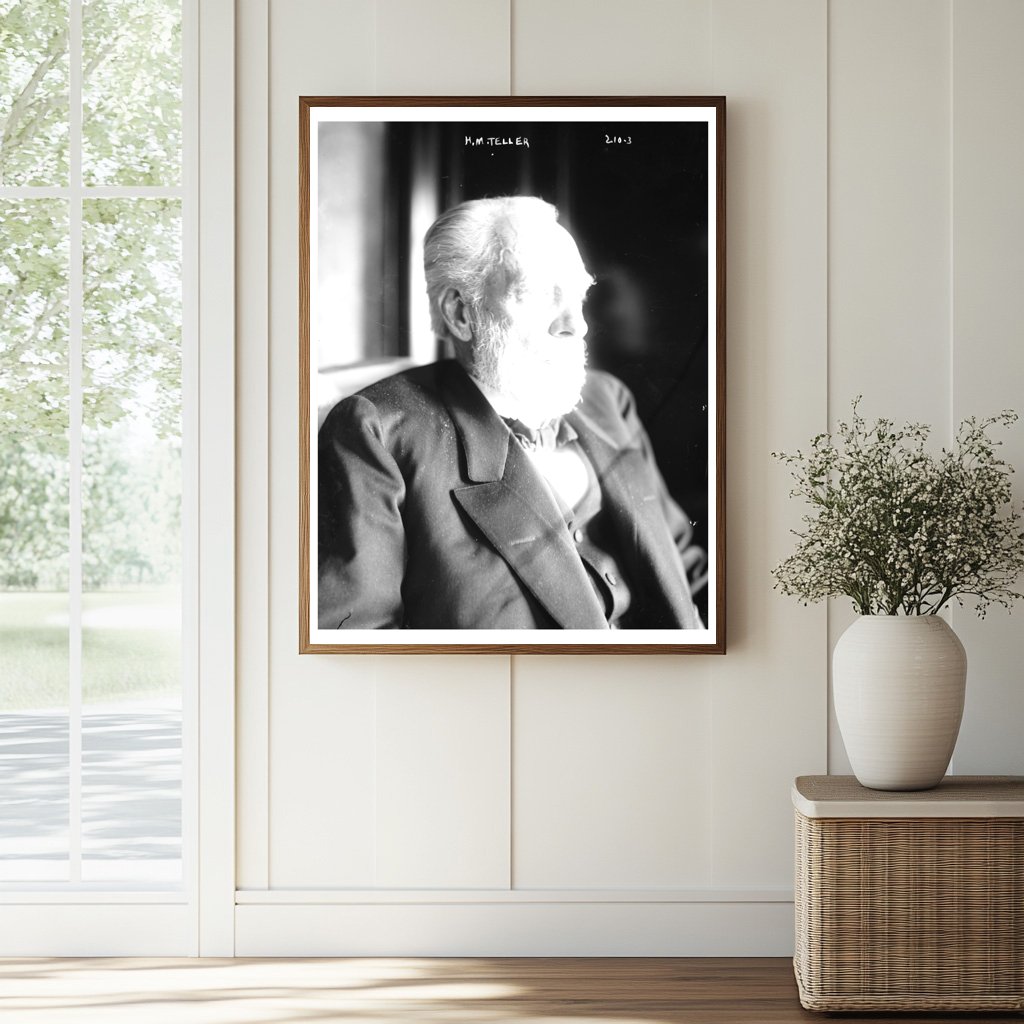 Historic Portrait of Mining Pioneer H.M. Teller
