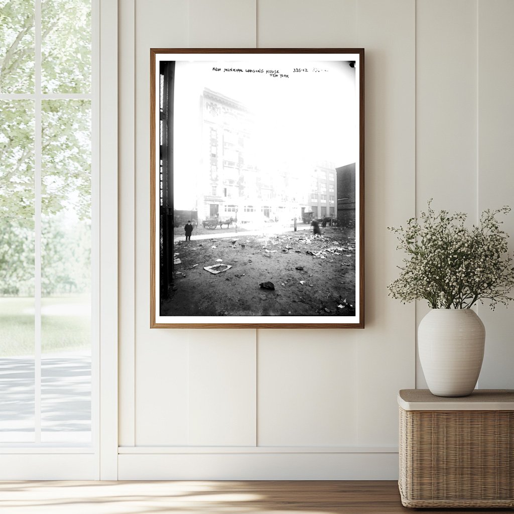 Early 20th-Century Urban Lodging House Scene