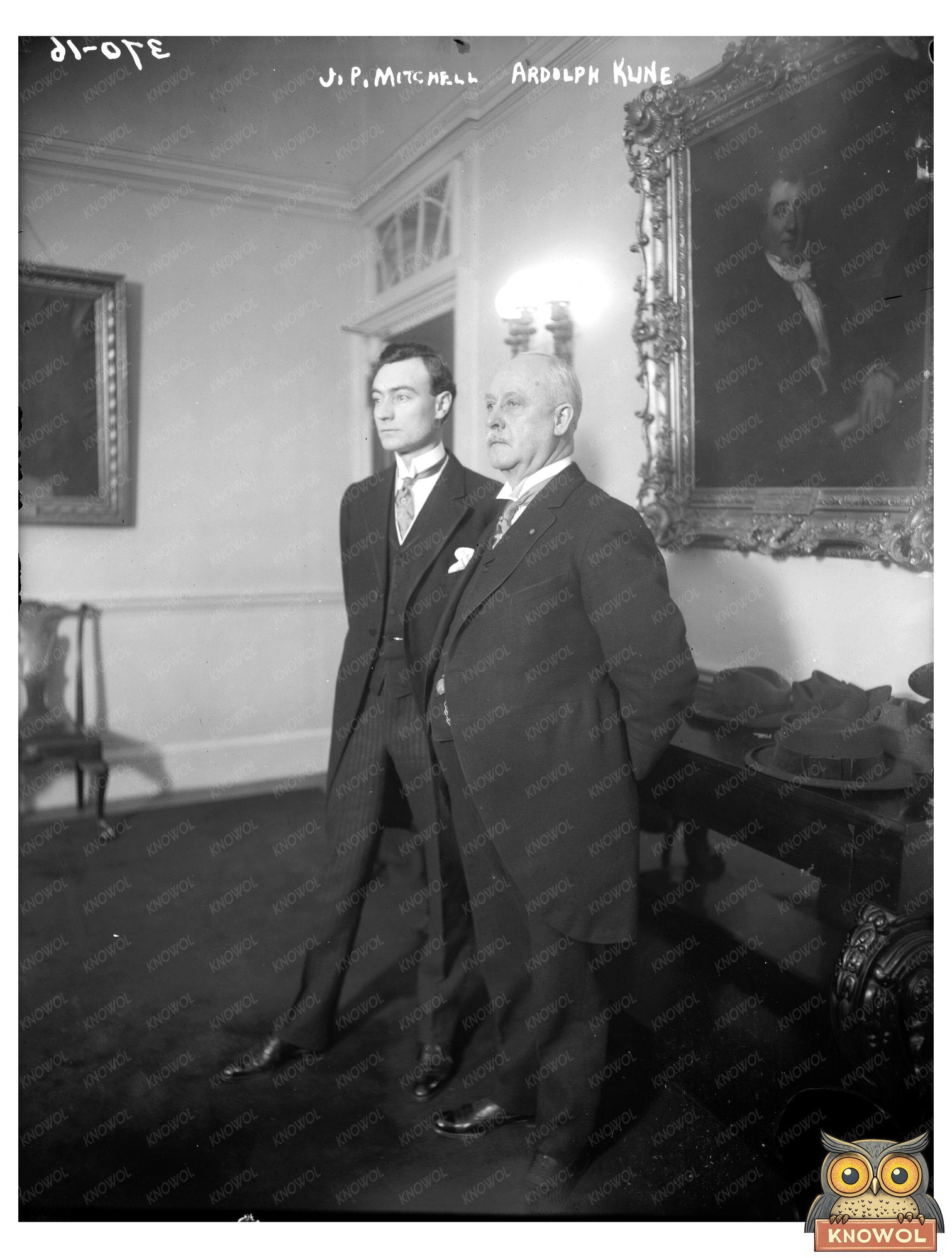 Historic Portrait of NYC Mayor with Ardolph Kline, 1914