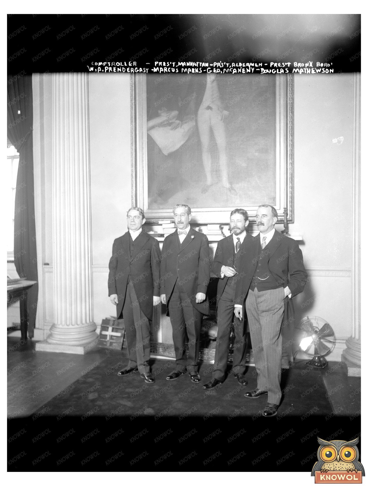 Early 20th Century NYC Government Leaders Portrait
