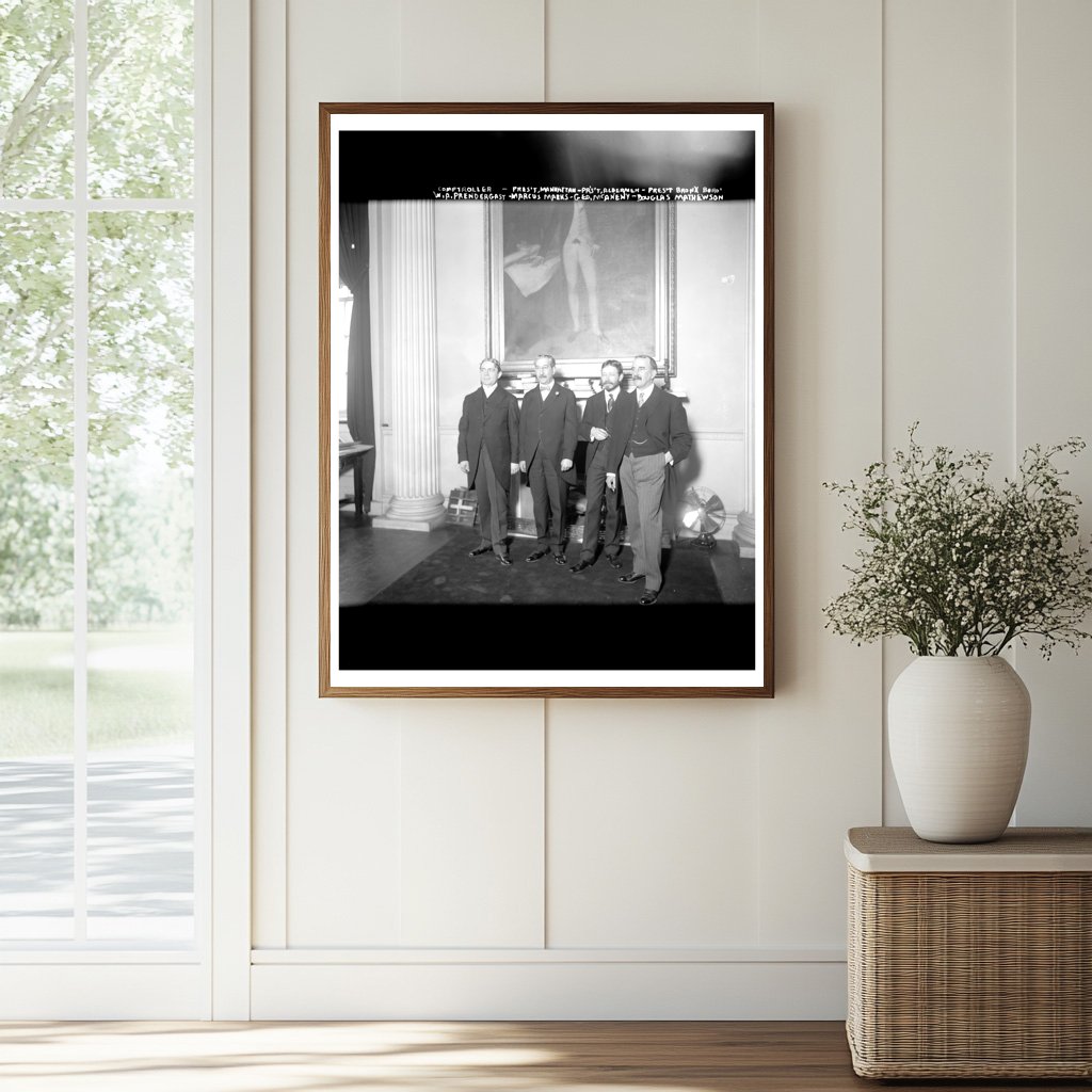 Early 20th Century NYC Government Leaders Portrait