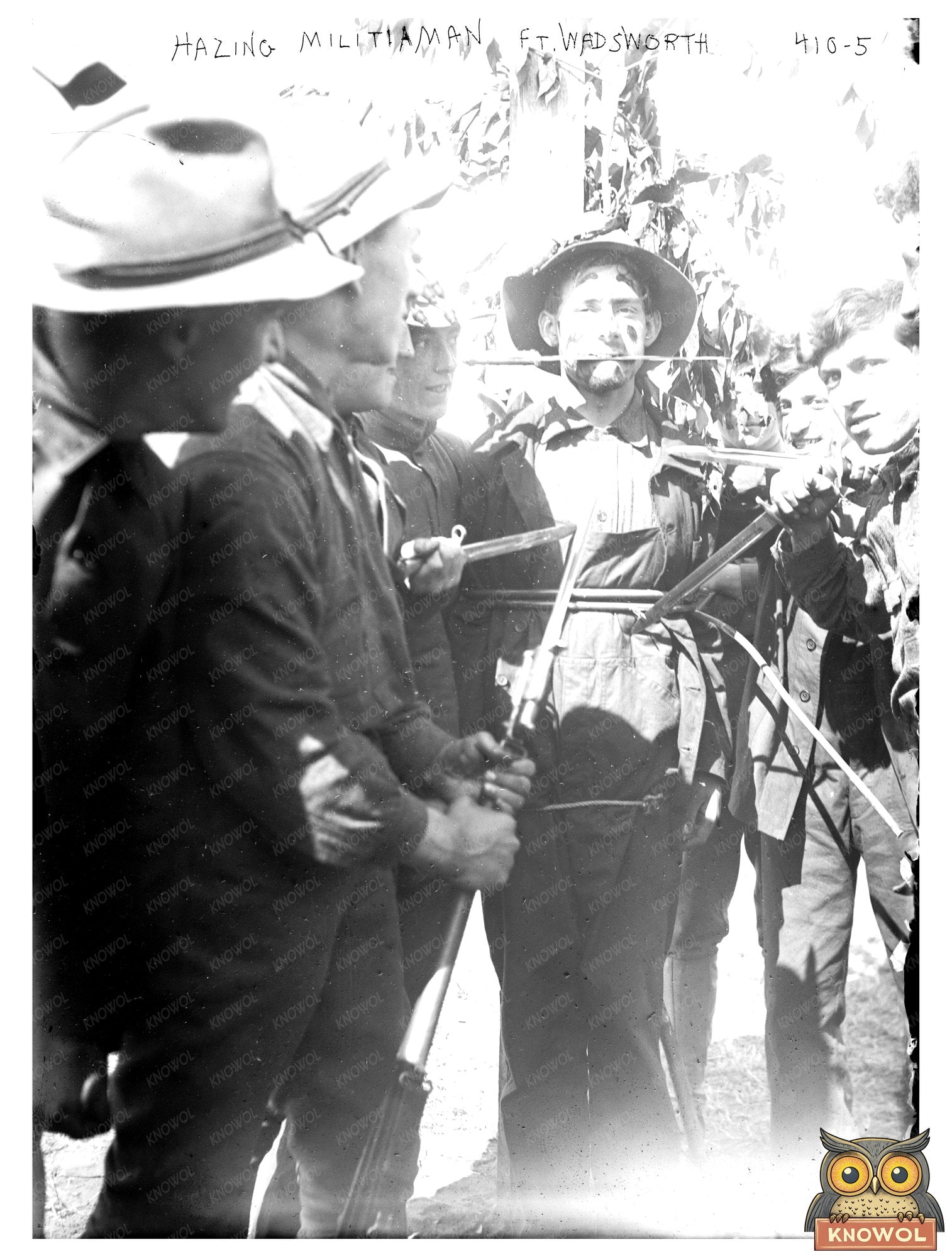 Historic Militiaman Hazing at Fort Wadsworth, 1908