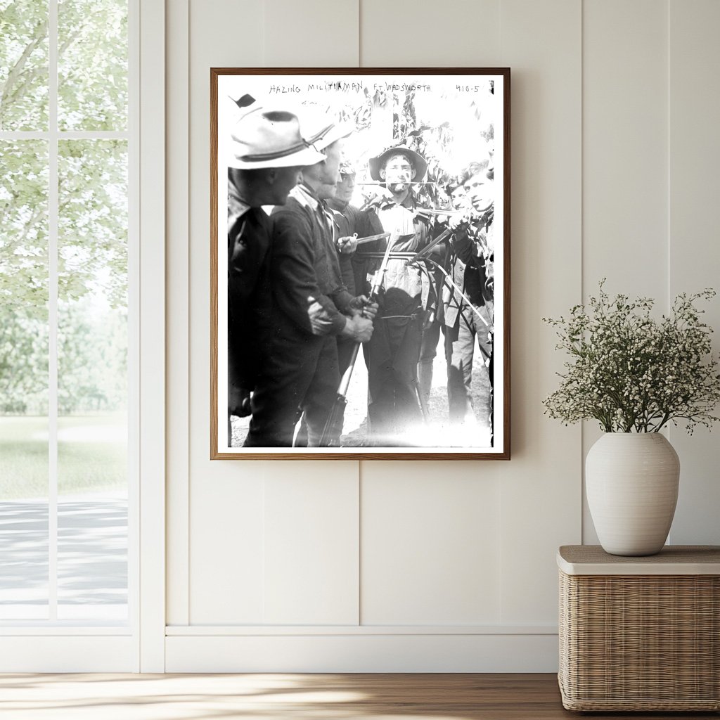 Historic Militiaman Hazing at Fort Wadsworth, 1908