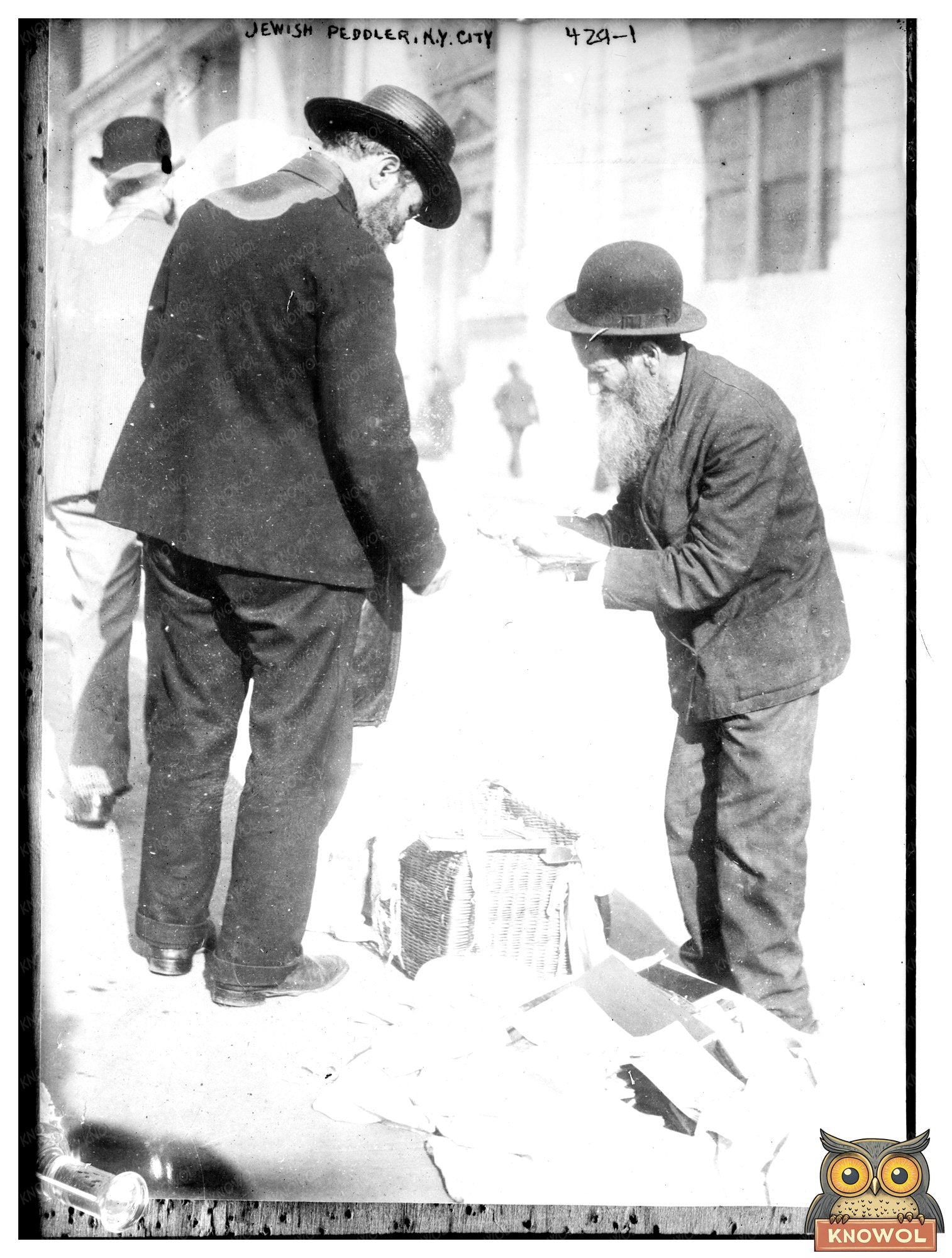 Urban Jewish Peddler in Historic New York City