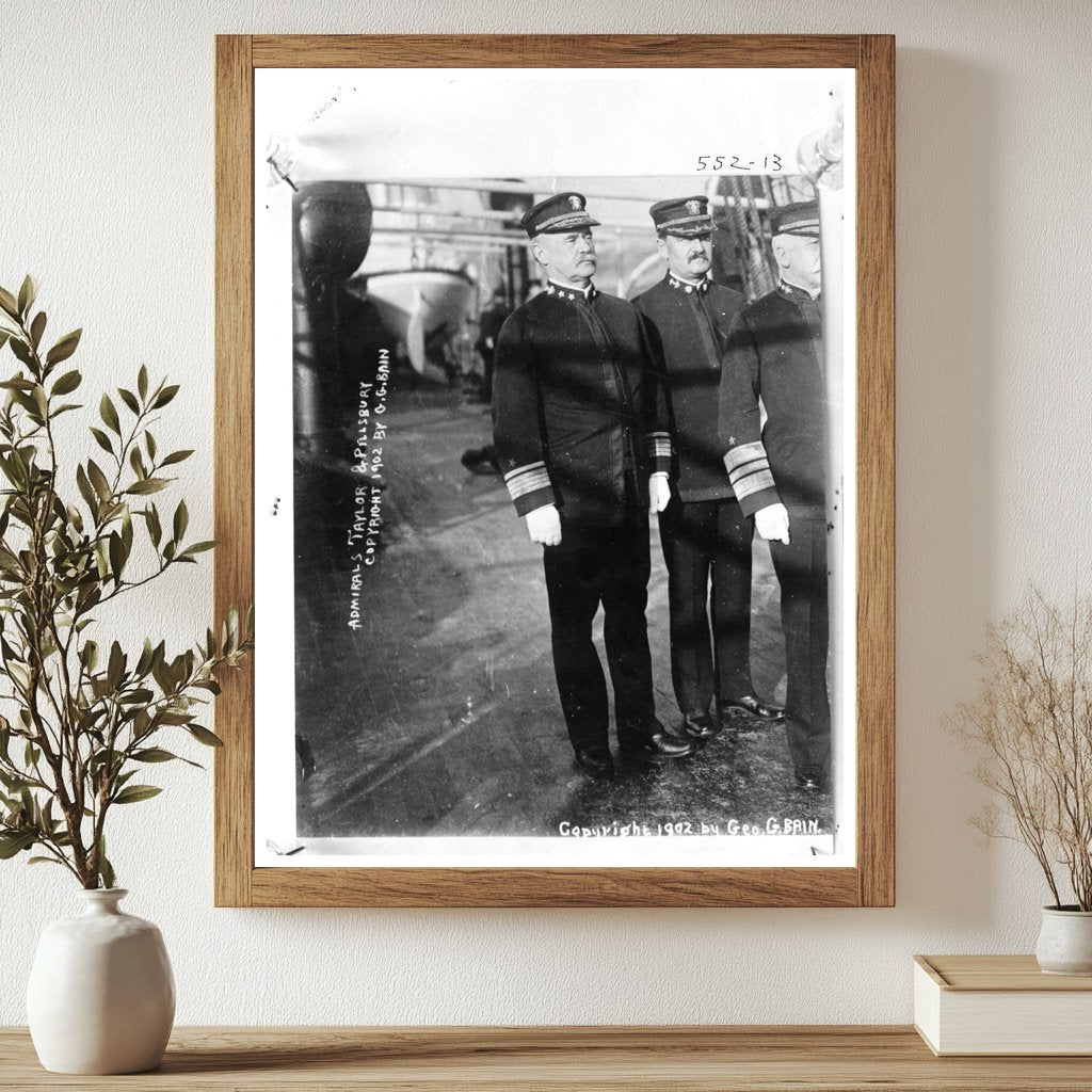 1902 Portrait of Admirals in Navy Uniforms