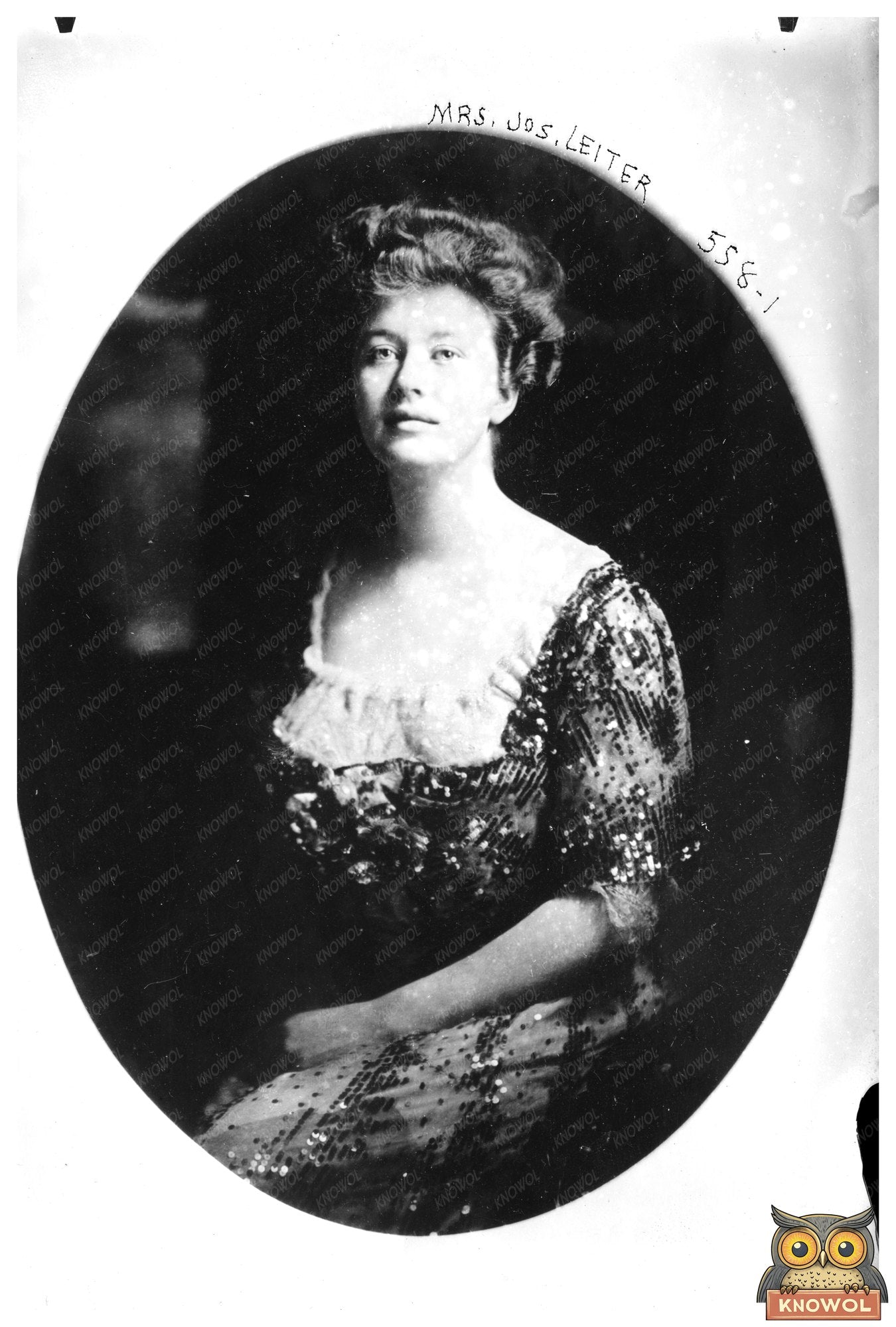 Elegant Portrait of Mrs. Jos. Leiter, Early 20th Century