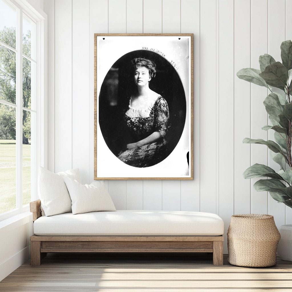 Elegant Portrait of Mrs. Jos. Leiter, Early 20th Century
