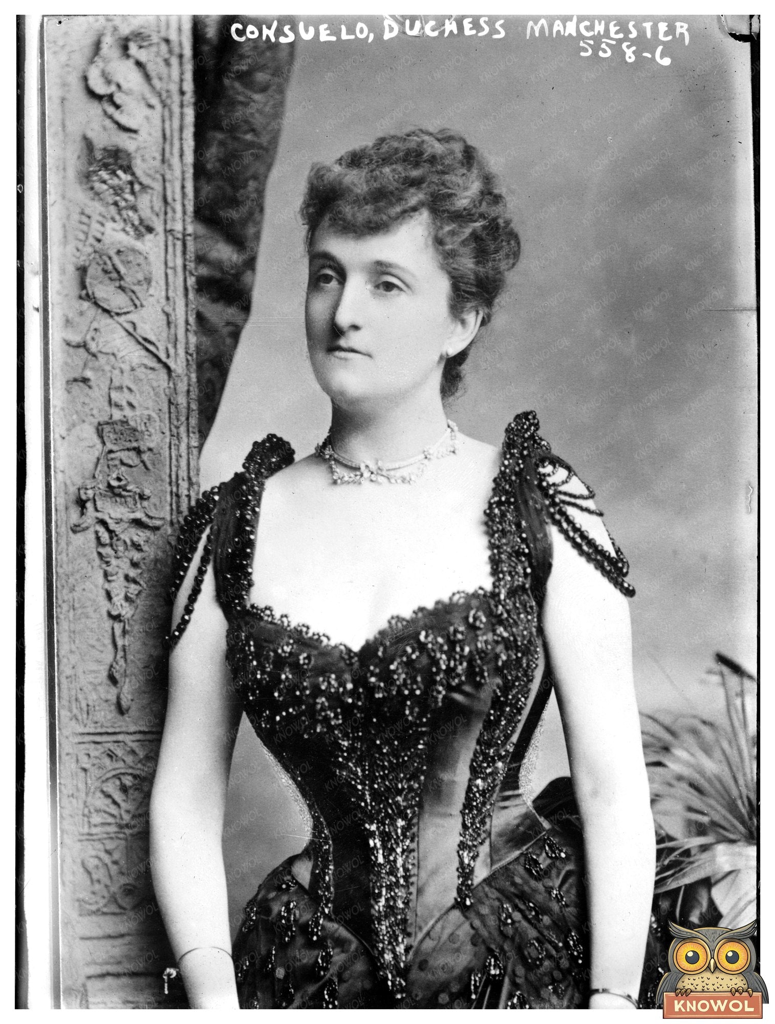 Elegant Portrait of Consuelo, Duchess of Manchester