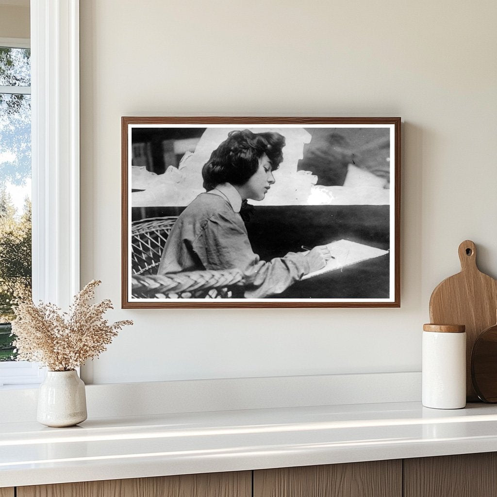 Elegant Society Figure of Early 20th Century America