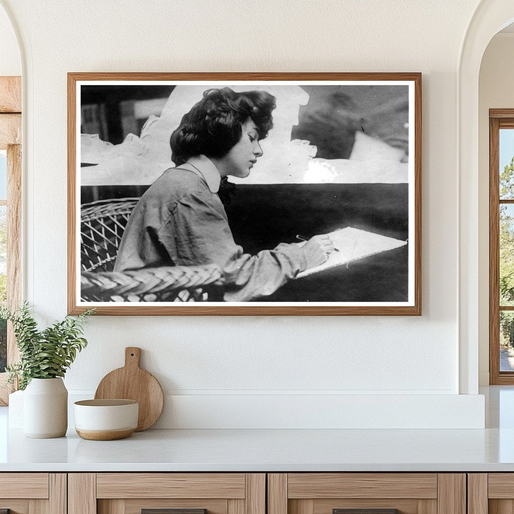 Elegant Society Figure of Early 20th Century America