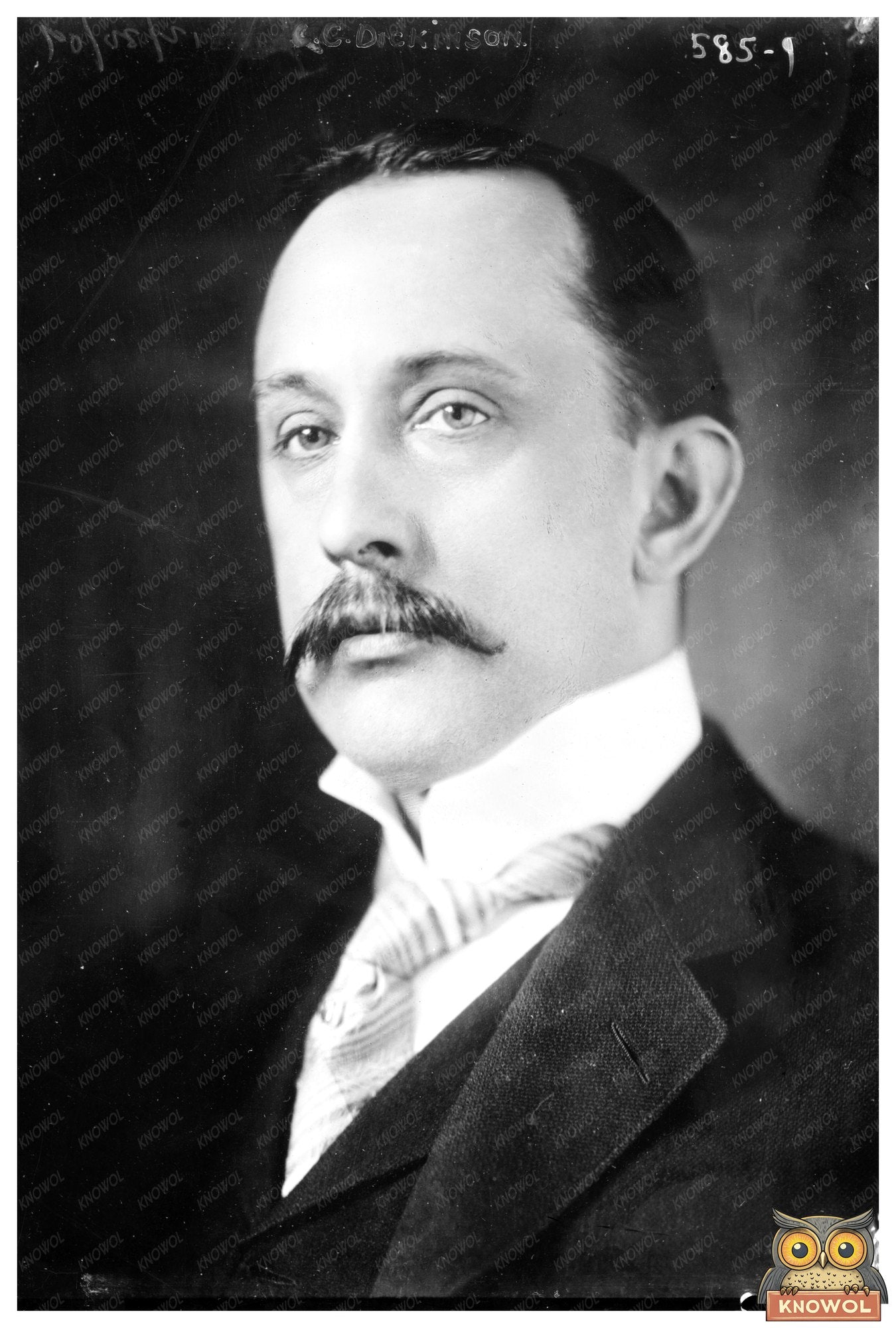 Vintage Portrait of C.G. Dickinson: Early 20th-Century Innov