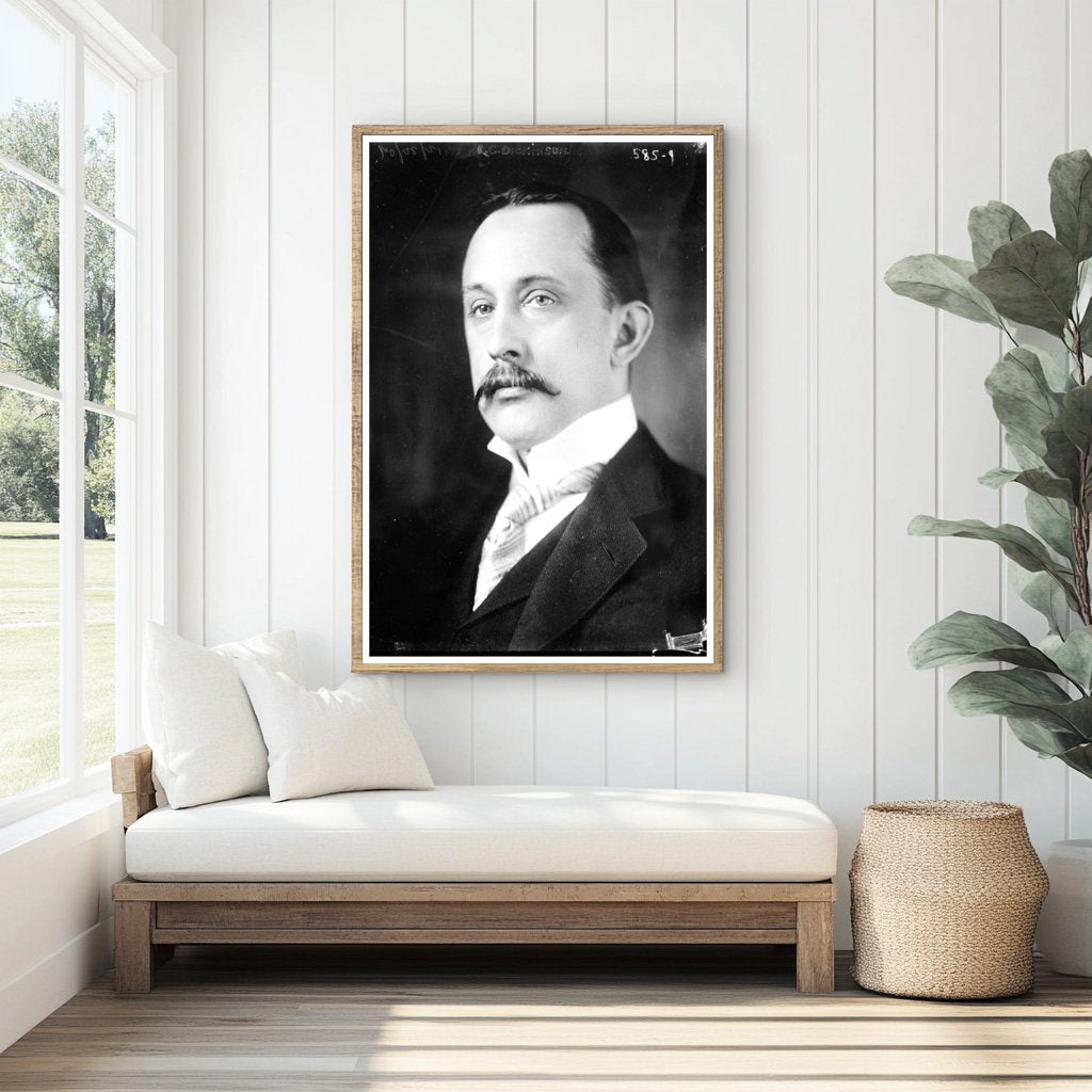 Vintage Portrait of C.G. Dickinson: Early 20th-Century Innov