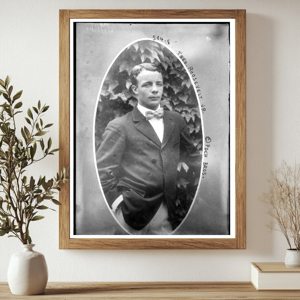 1906 Portrait of Theodore Roosevelt, Jr. in Action