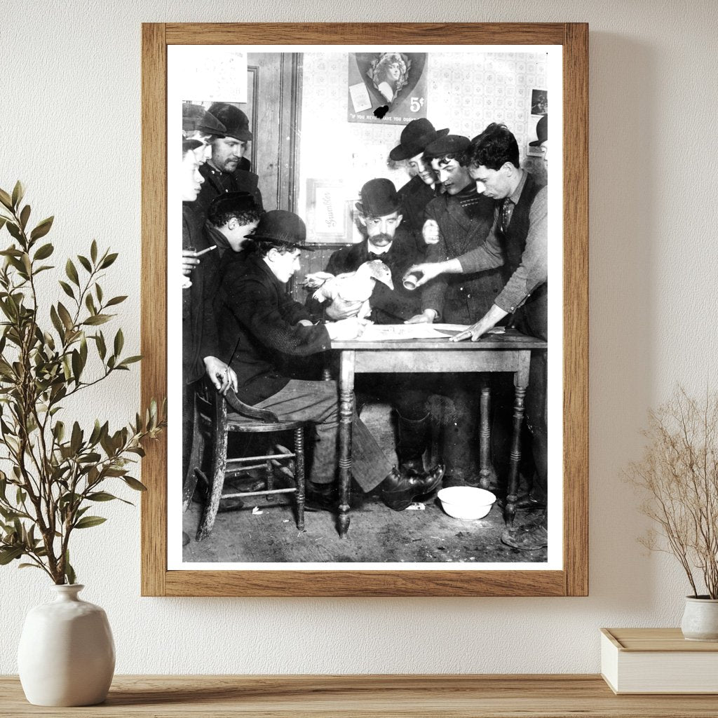 1910 Christmas Raffle Event with Goose Prize