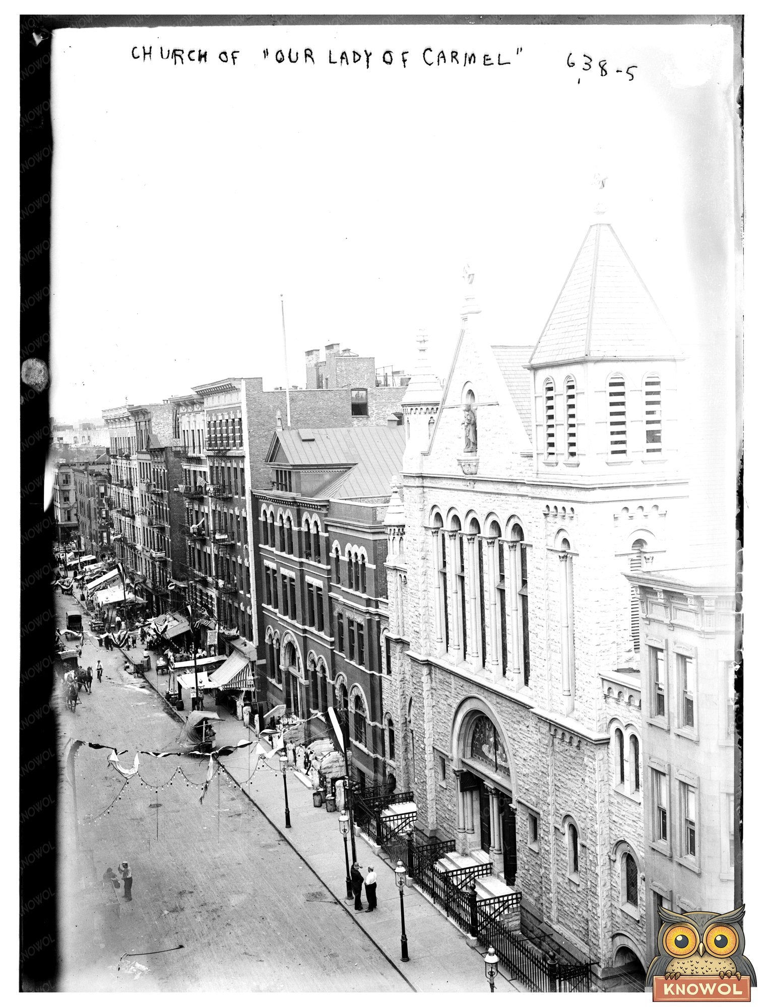 Vibrant NYC Street Scene with Historic Church