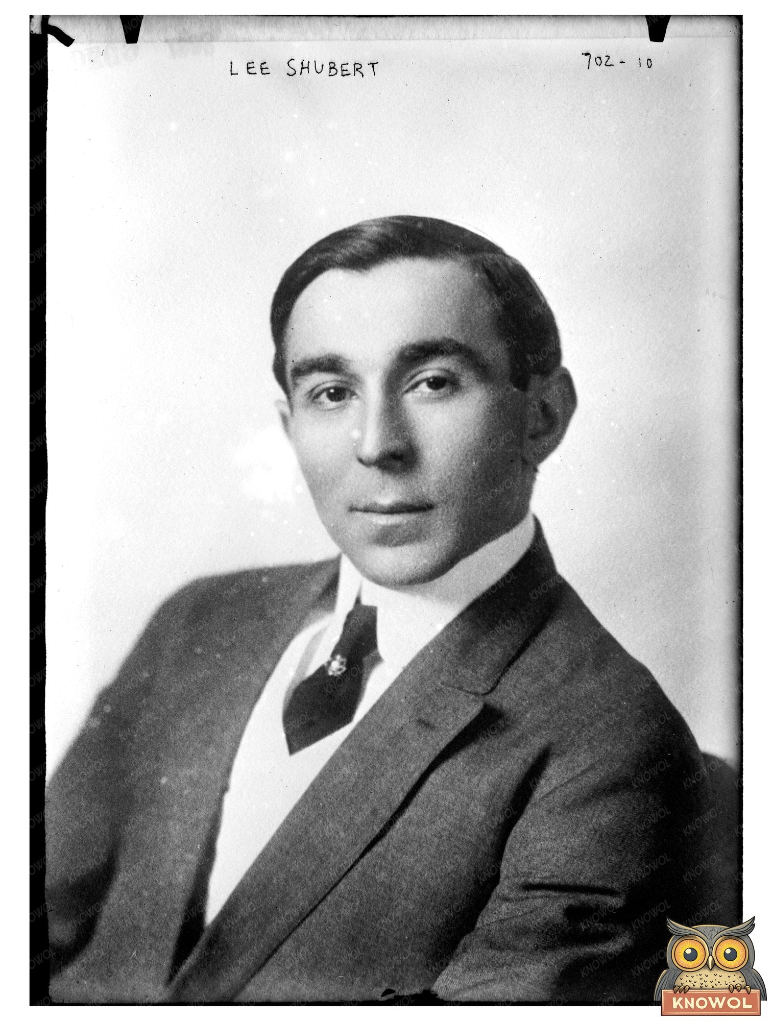 Iconic Portrait of Theater Pioneer Lee Shubert (1908)