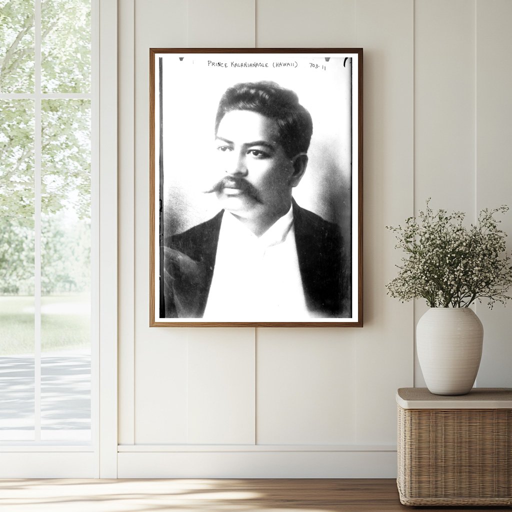 Regal Portrait of Prince Jonah Kūhiō Kalanianaʻole