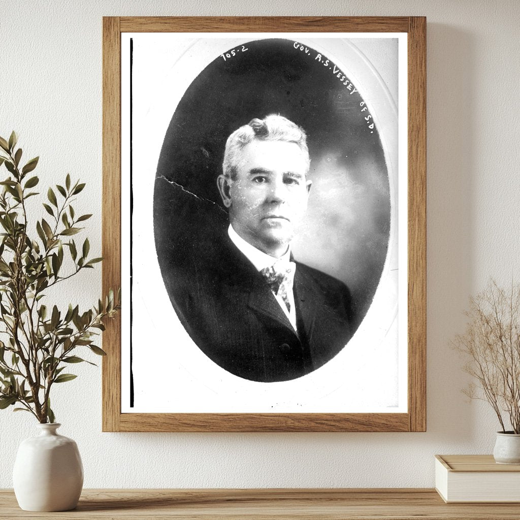 Vintage South Dakota Governor R.S. Vessey Portrait