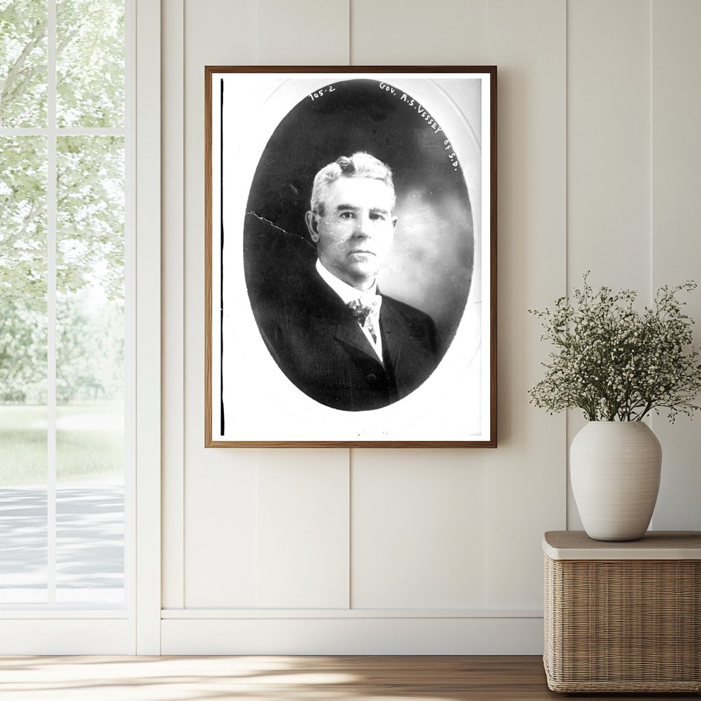 Vintage South Dakota Governor R.S. Vessey Portrait