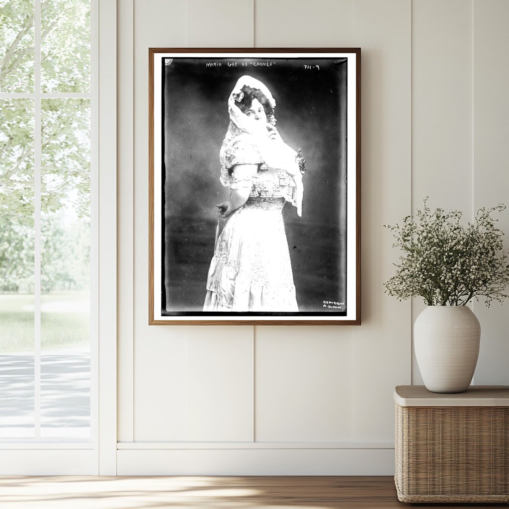 Maria Gay Transforms into Carmen: A Dramatic Portrait