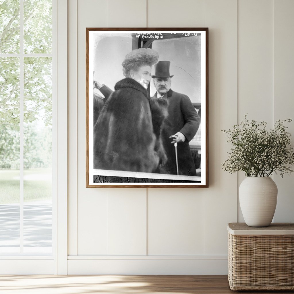 Elegant Duo: J.P. Morgan and Louisa in 1905