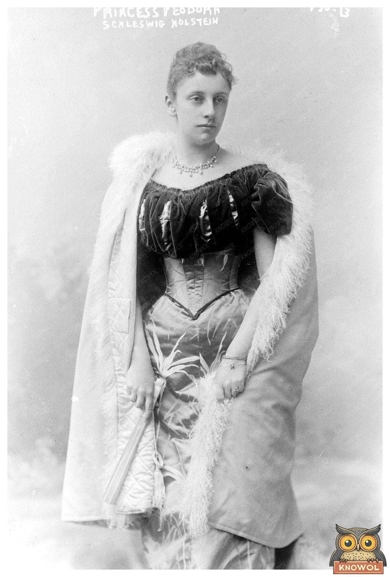 Regal Portrait of Princess Fedora - 1909 Schleswig Holstein