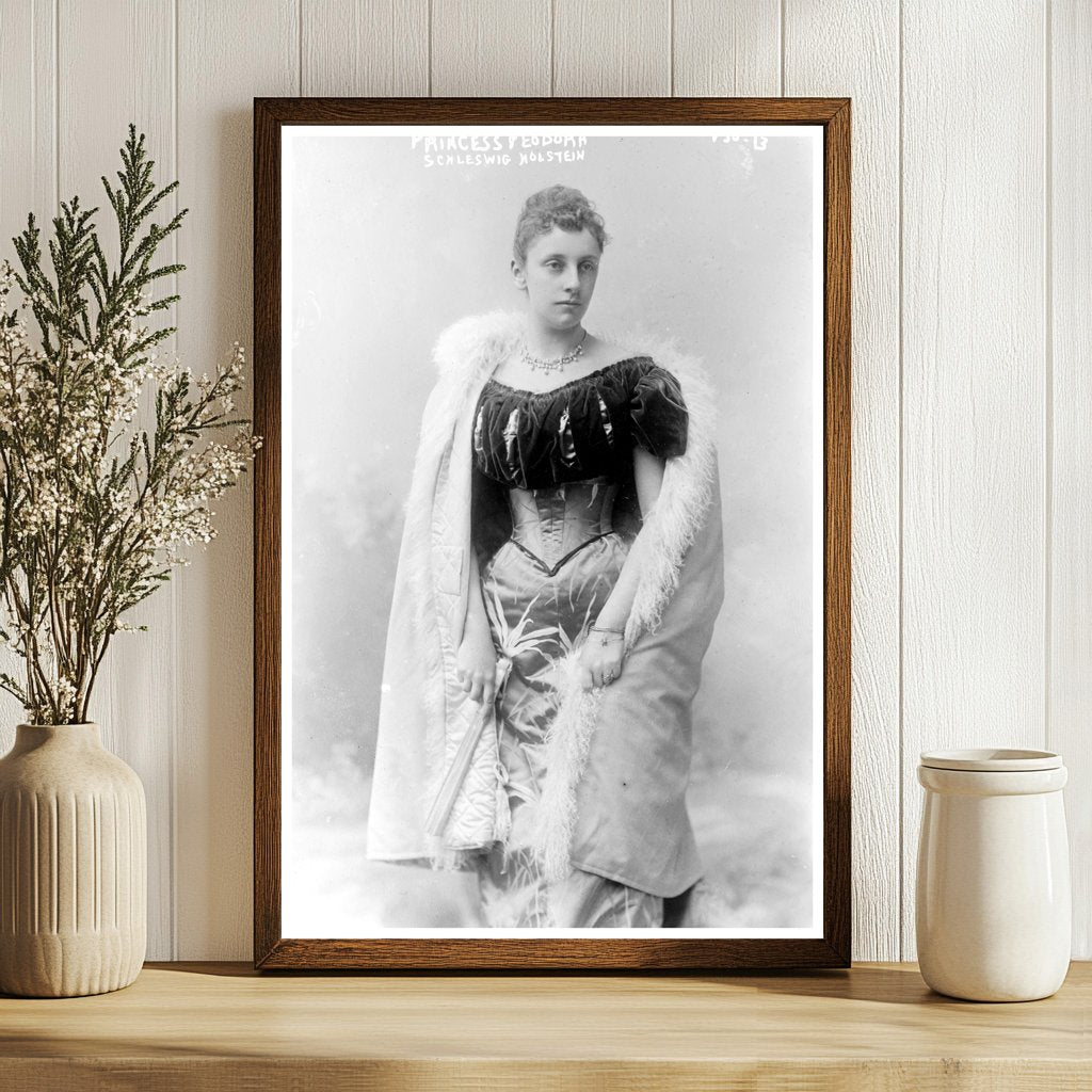 Regal Portrait of Princess Fedora - 1909 Schleswig Holstein