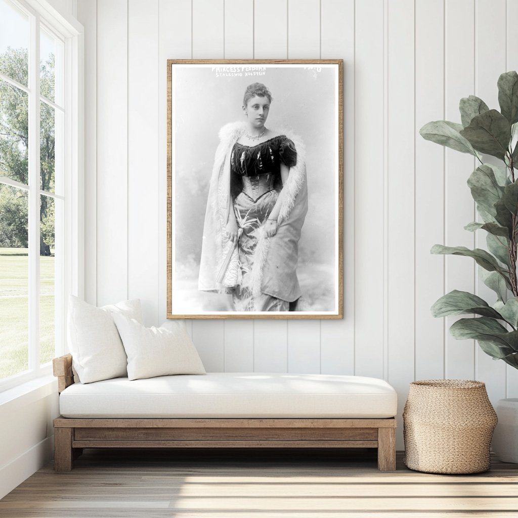 Regal Portrait of Princess Fedora - 1909 Schleswig Holstein