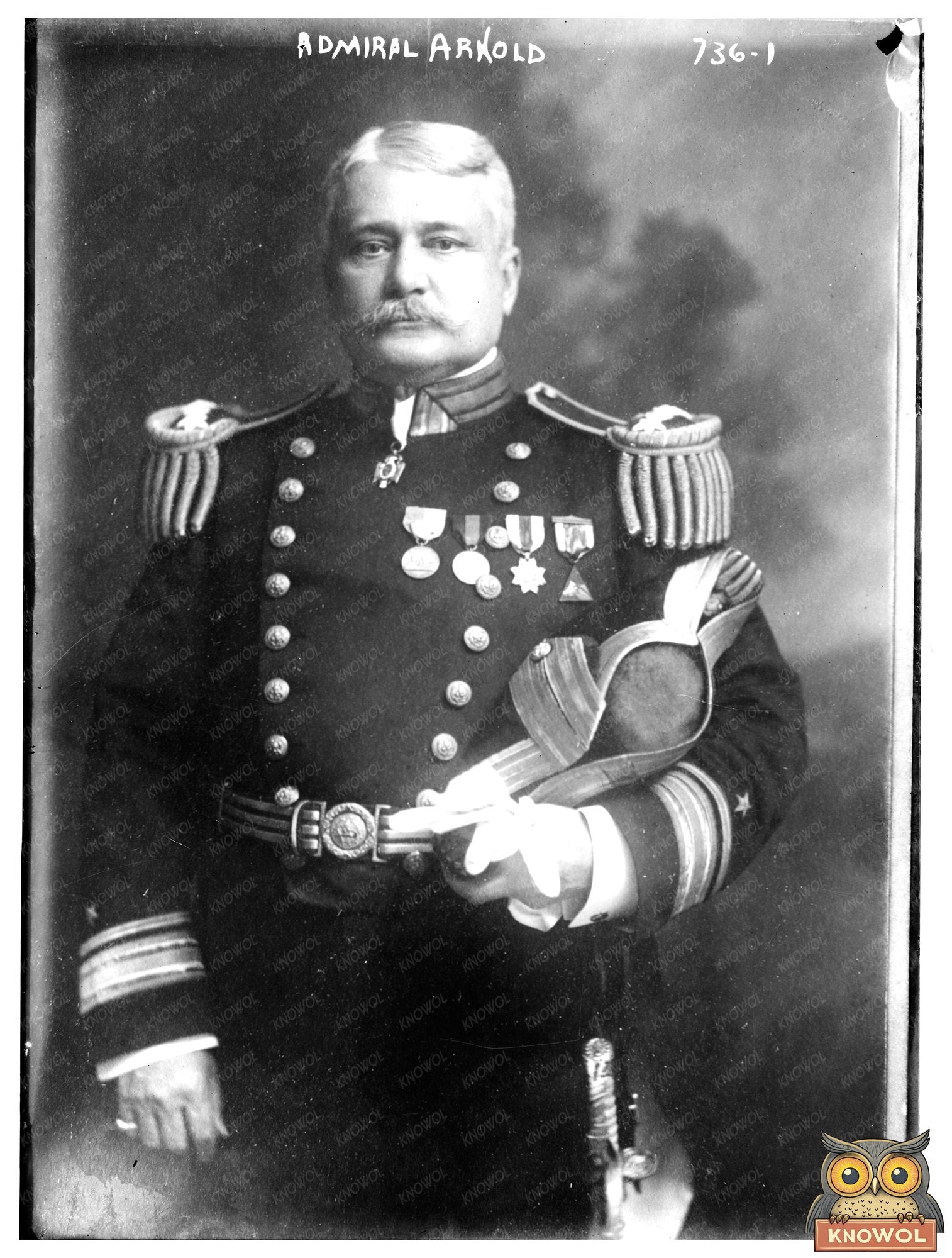 Admiral Arnold: Iconic Naval Uniform Portrait