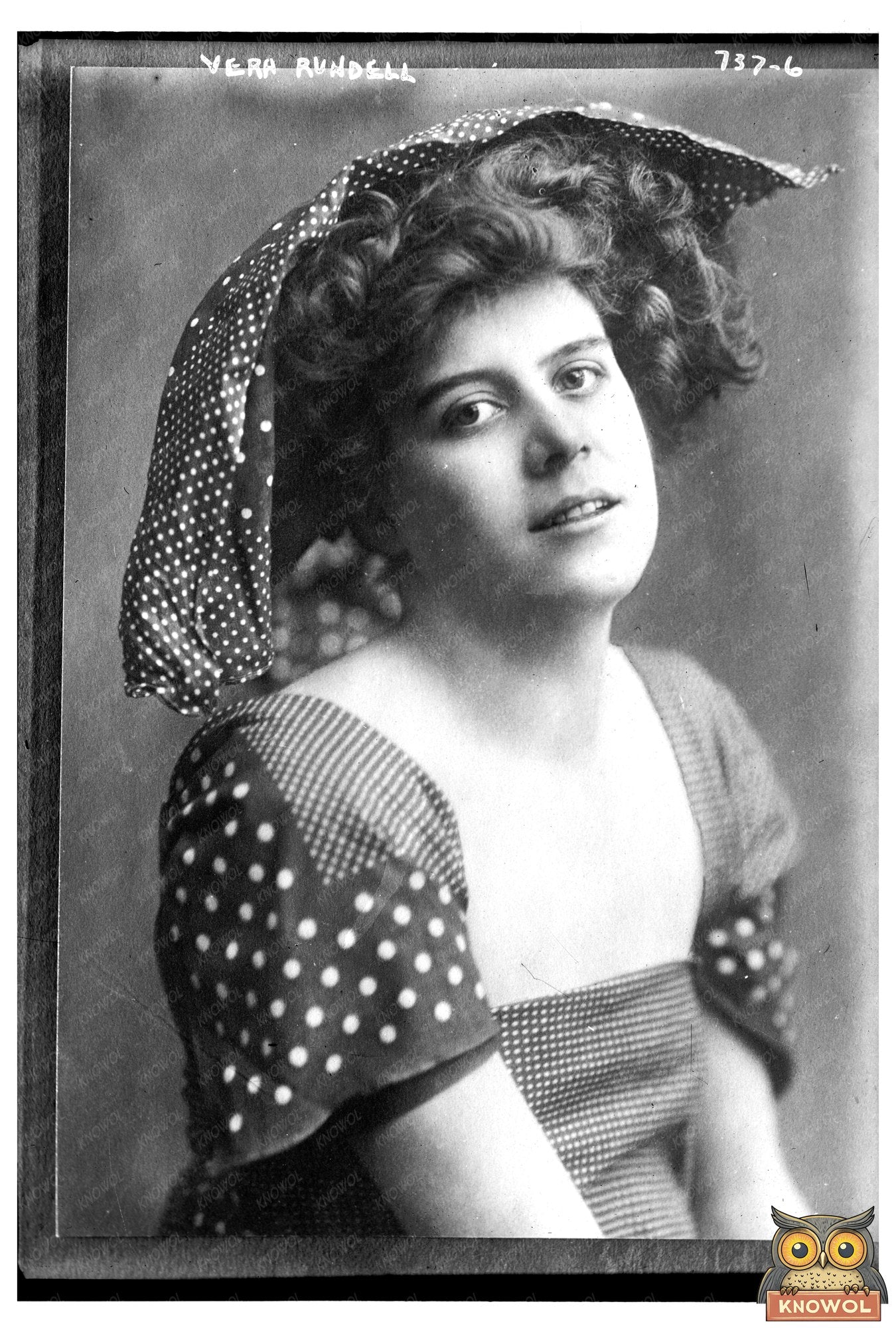 1909 Portrait of Vera Rundell: Icon of Early 20th Century