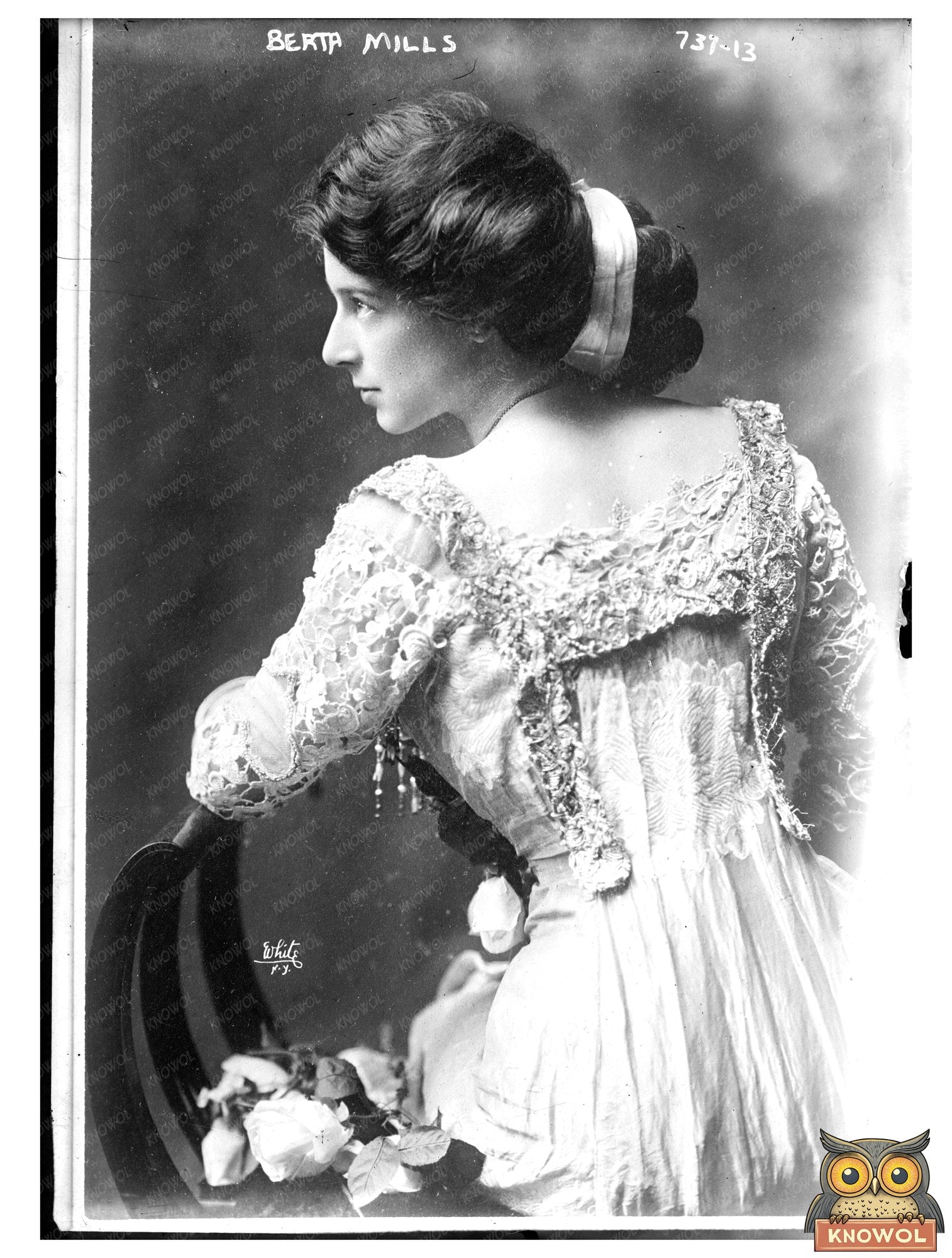 Berta Mills: Vintage Portrait from White, NY