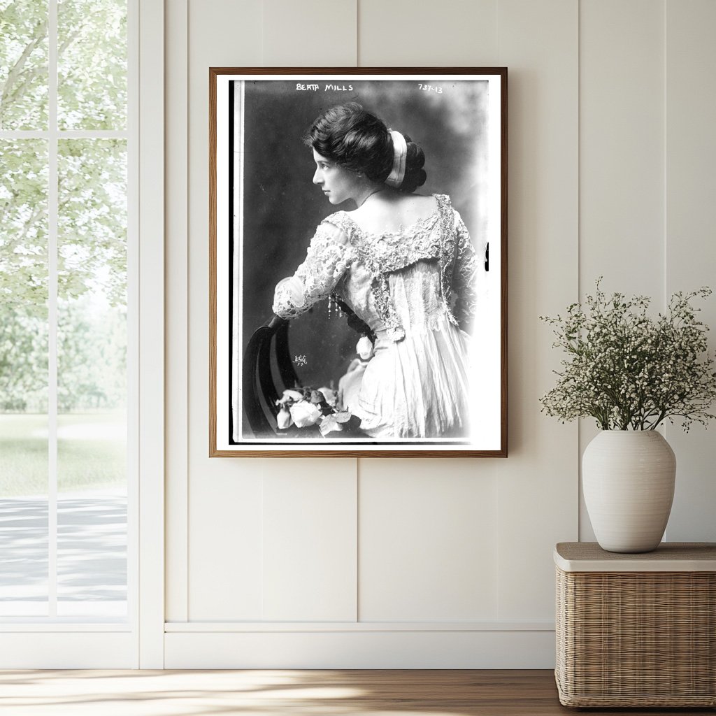Berta Mills: Vintage Portrait from White, NY
