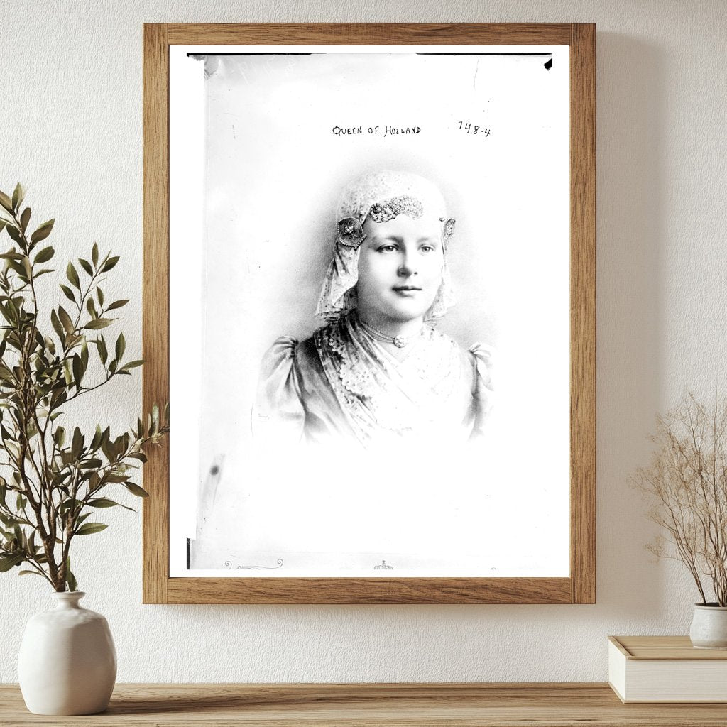 1919 Portrait of Queen Wilhelmina of the Netherlands
