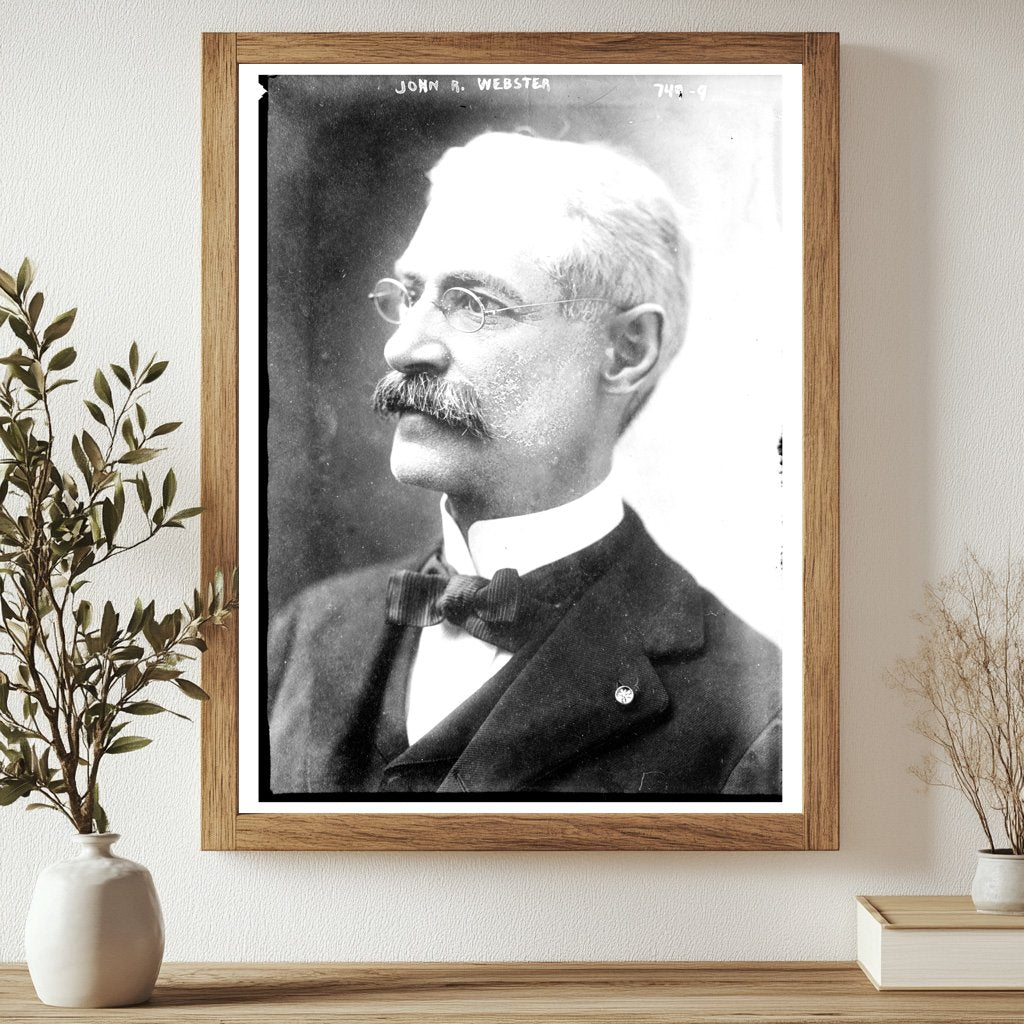 Vintage Portrait of John R. Webster: Late 19th Century