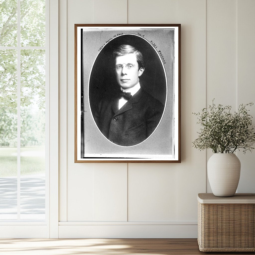 Historic Portrait of Alden Freeman in 1905 NYC