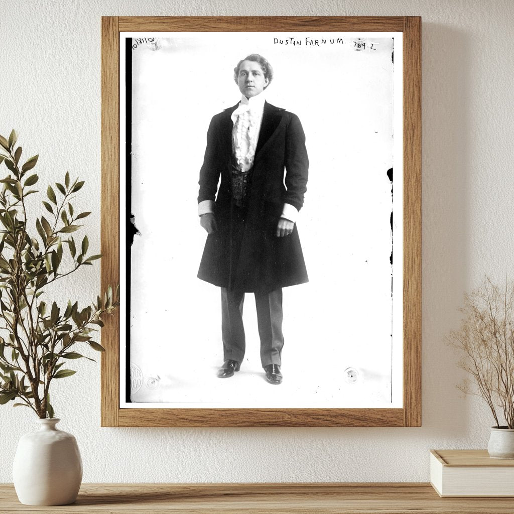 1909 Vintage Photo of Silent Film Star Dustin Farnum