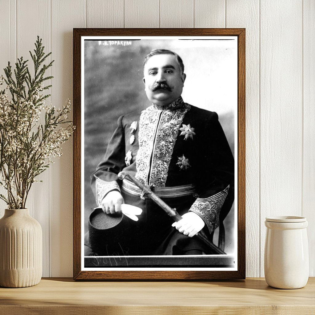 Portrait of H. H. Topakyan in Glass Negative Format
