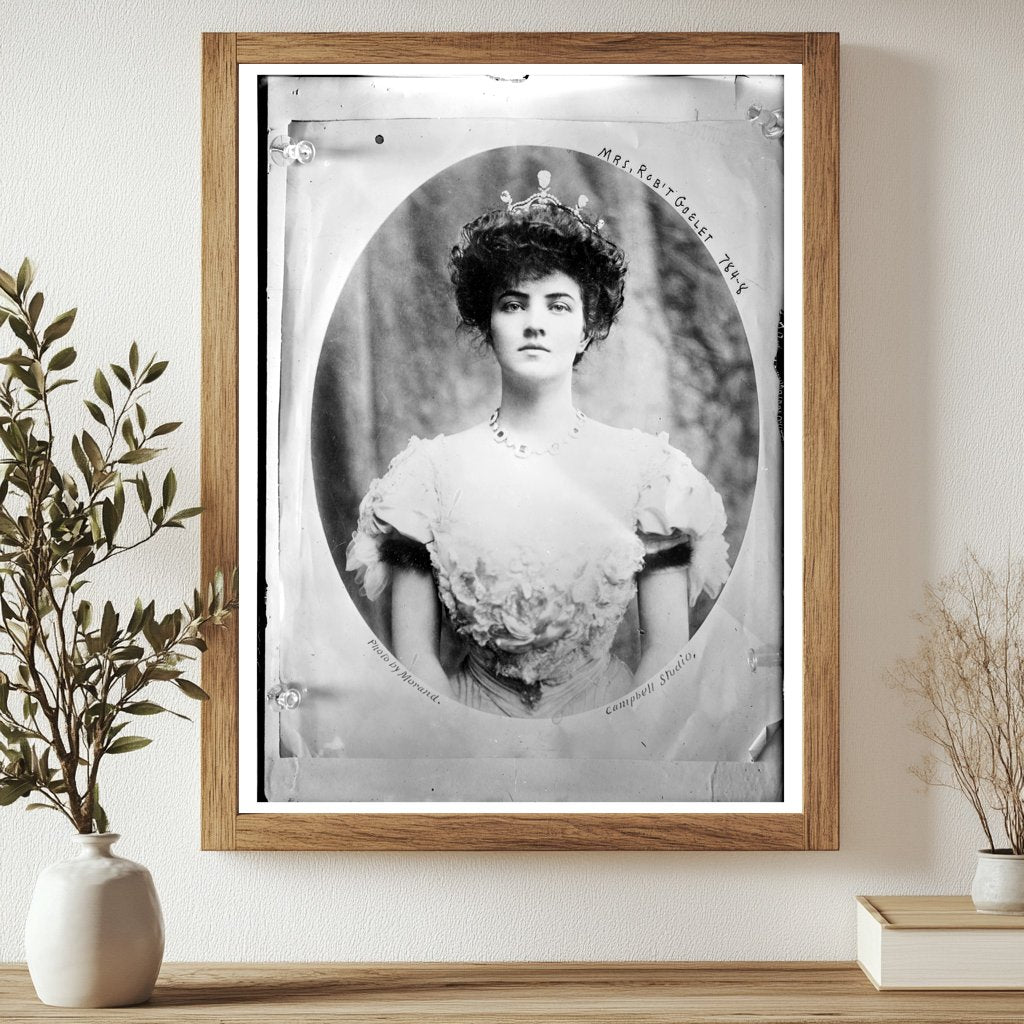 Elegant Portrait of Mrs. Robt. Goelet, 1900s