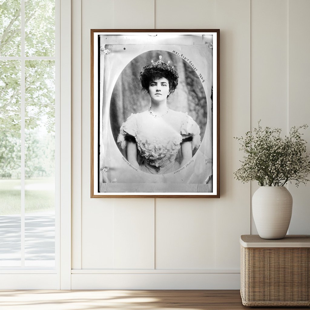 Elegant Portrait of Mrs. Robt. Goelet, 1900s