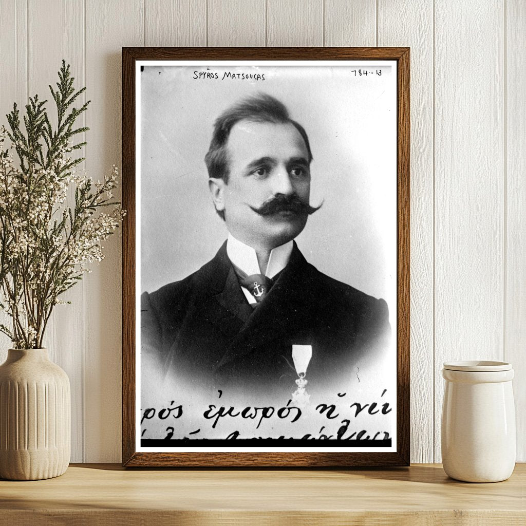 Historic Portrait of Greek-American Boxing Pioneer