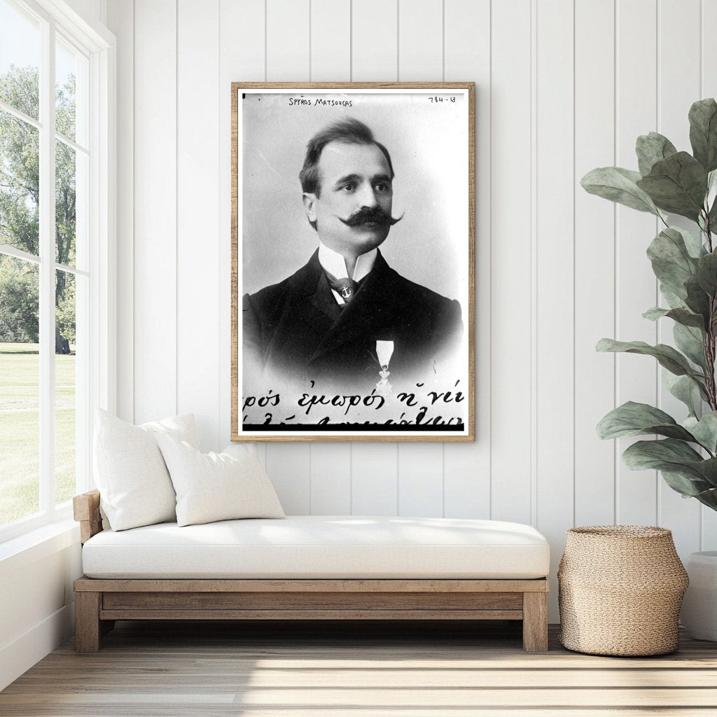 Historic Portrait of Greek-American Boxing Pioneer