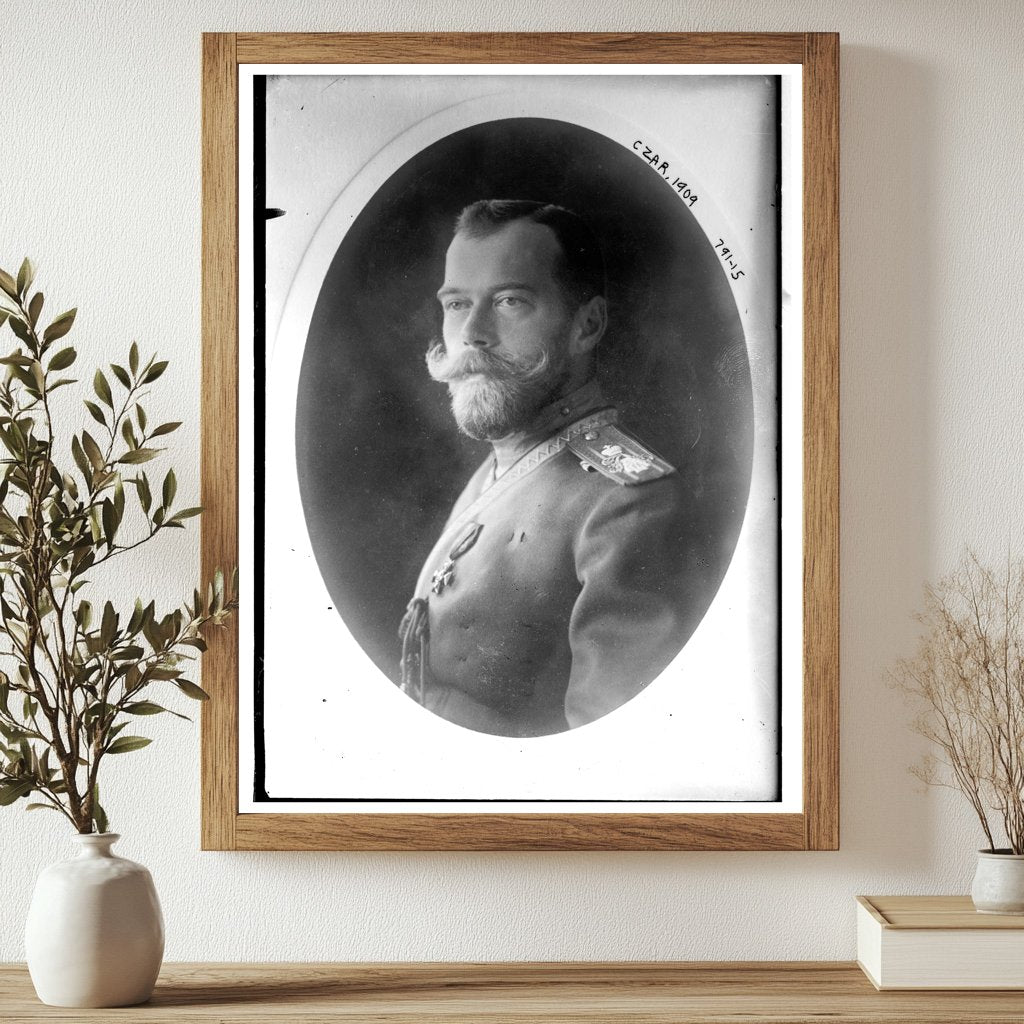 1909 Portrait of Czar Nicholas II: Last Russian Emperor
